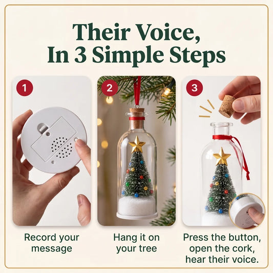 MerryGlow™ Christmas Tree Message Bottle