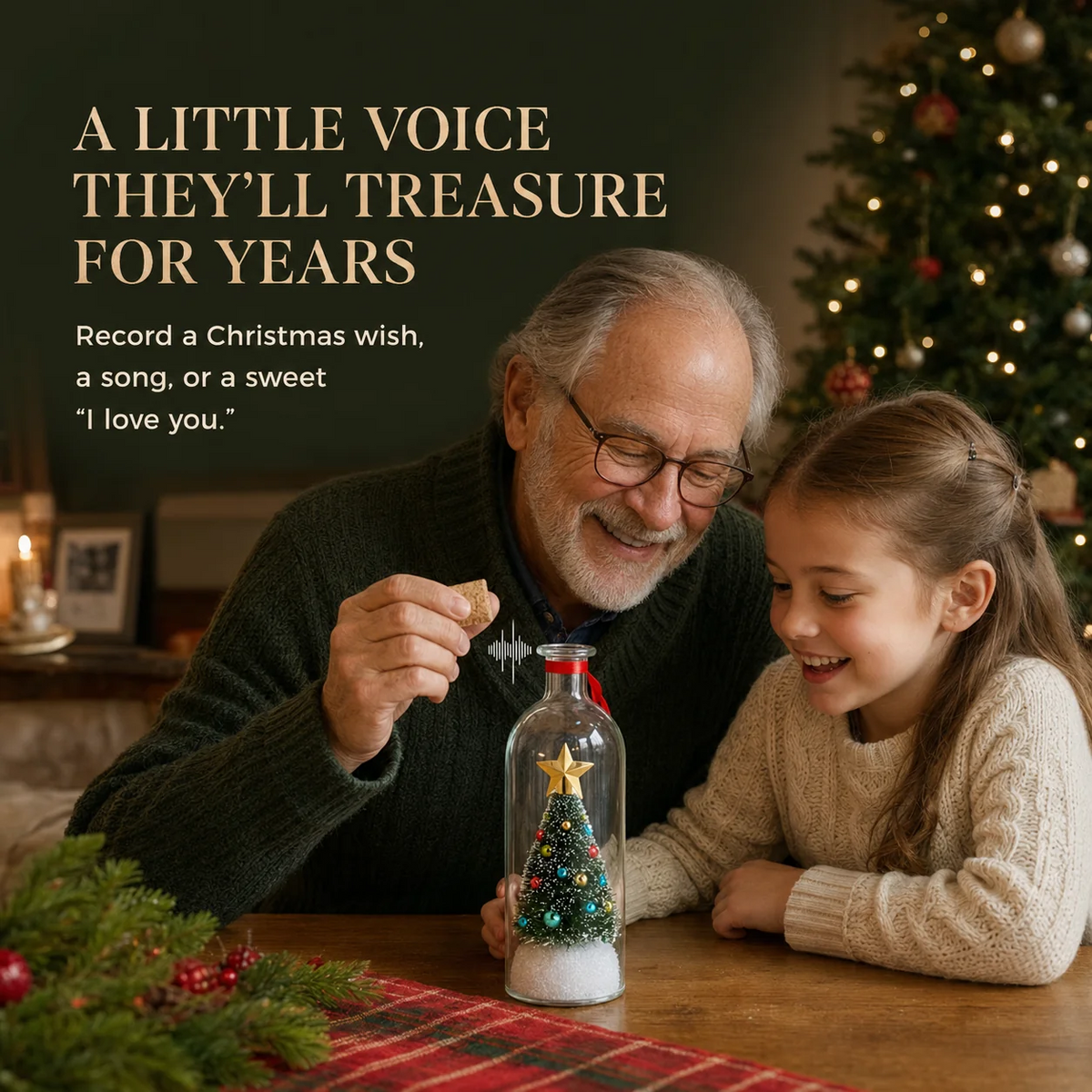 Lumivo™ Christmas Tree Message Bottle