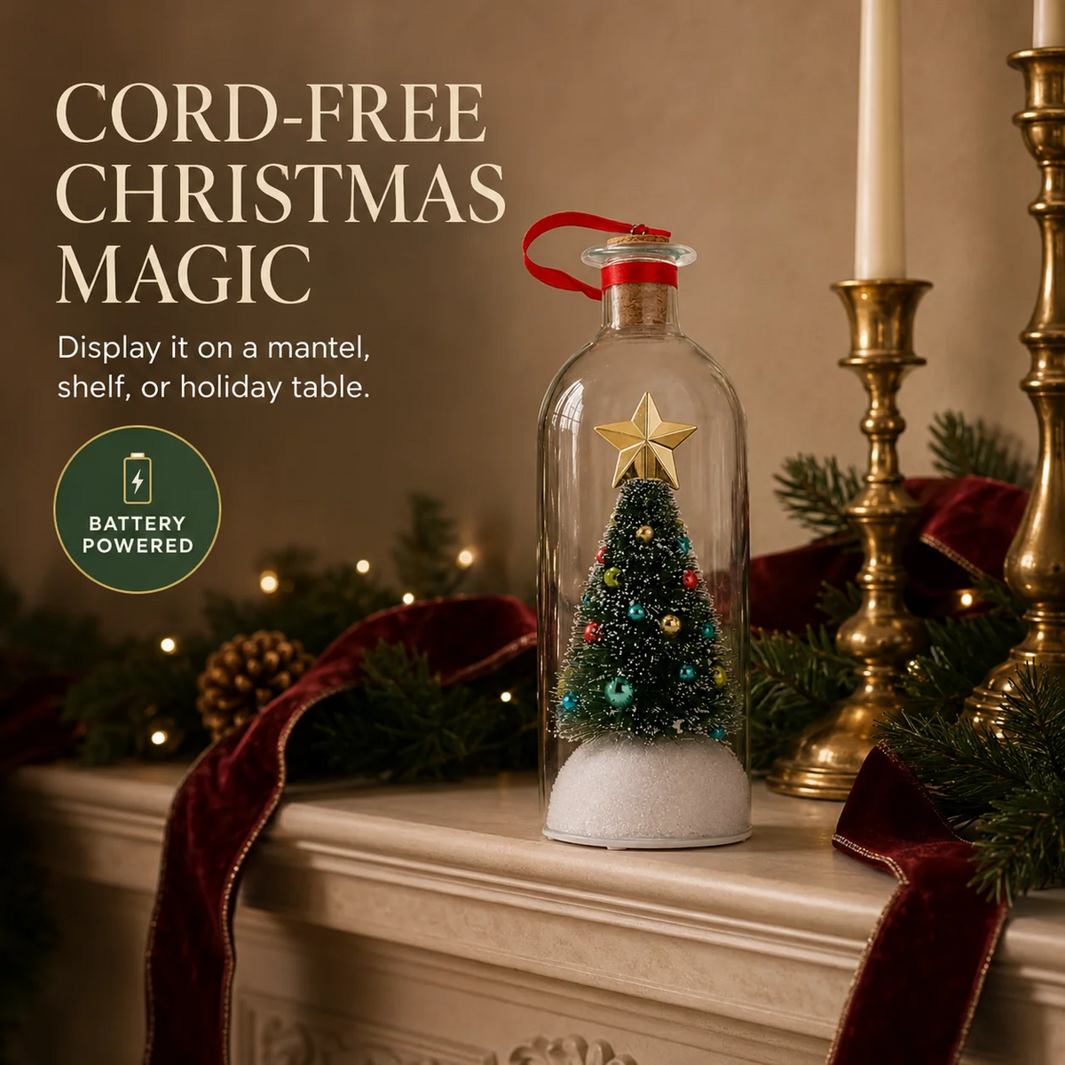 Lumivo™ Christmas Tree Message Bottle